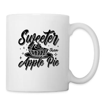 Sweeter Than Apple Pie Cooking Apple Pie Lover - Tasse - Weiß - Rechts
