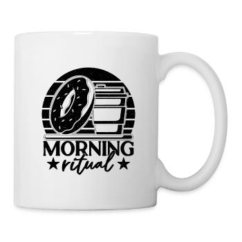 Morning Ritual Breakfast Coffee & Donuts Lover - Tasse - Weiß - Rechts