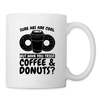 Sure Abs sont cool Doughnut Coffee & Donuts Lover Lover - Mug blanc - blanc - Droite