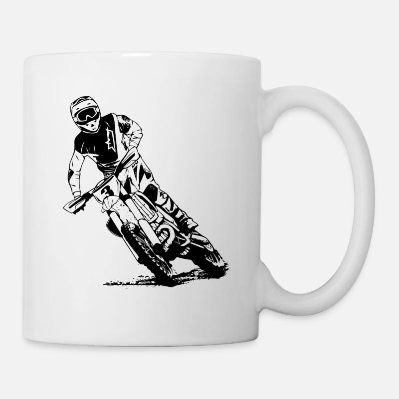 Supercross - Moto Cross - Motocross - Mug blanc - blanc