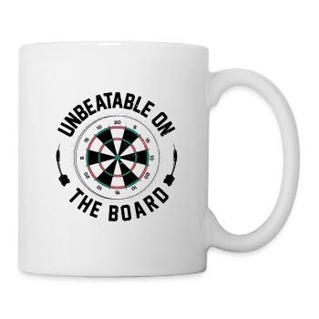 Unbeatable On The Board Dart Player Darting Darts - Mug - white - Right