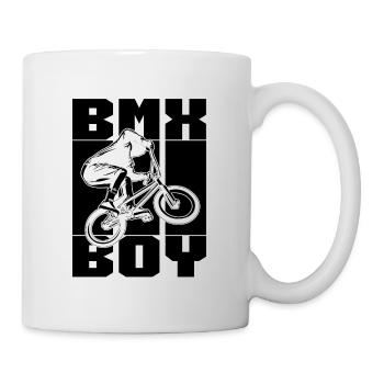 BMX Boy Retro Loves Bicyclette Cycling BMX Rider - Tasse - Weiß - Rechts