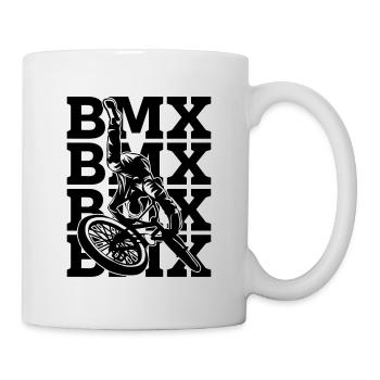 BMX Retro Bike Racing Bicyclette Cyclist BMX Rider - Tasse - Weiß - Rechts