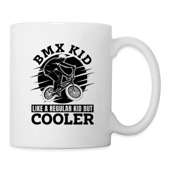 BMX Kid Like A Regular Kid Bike Racing BMX Rider - Tasse - Weiß - Rechts