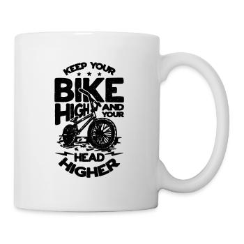 Keep Your Bike High BMX Racing Cycling BMX Rider - Tasse - Weiß - Rechts
