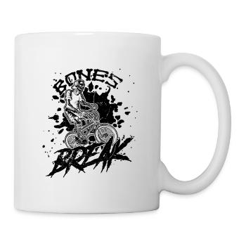 Bones Break BMX Racing Bicycle Racing BMX Rider - Tasse - Weiß - Rechts