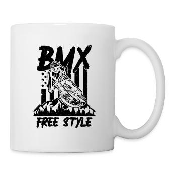 BMX Free Style Bicycle Racing Cycling BMX Rider - Tasse - Weiß - Rechts