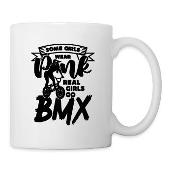Some Girls Wear Pink BMX Racing Bicycle BMX Rider - Tasse - Weiß - Rechts