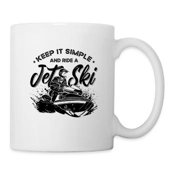 Keep It Simple And Jet Skiing Watercraft Jet Skier - Mug - white - Right