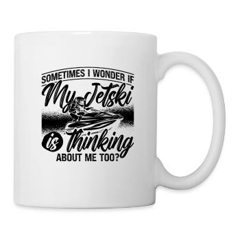 Sometimes I Wonder Jet Skiing Watercraft Jet Skier - Mug - white - Right