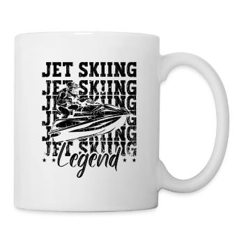 Jet ski légende bateau à moteur motomarine jet skieur - Mug blanc - blanc - Droite