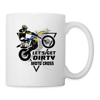 Moto Cross - Motocross - Supercross - Mug blanc - blanc - Droite