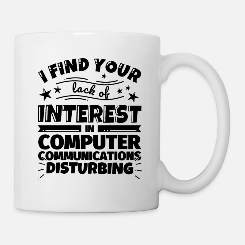 Communication informatique Cadeau amusant - Mug blanc - blanc