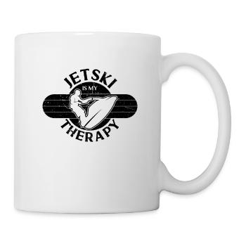 Jet Ski Therapy Retro Loves Watercraft Jet Skier - Mug - white - Right