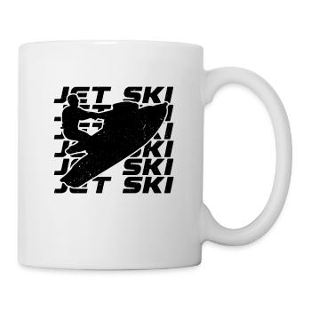 Jet ski Rétro Motomarine Ski nautique Jet skieur - Mug blanc - blanc - Droite
