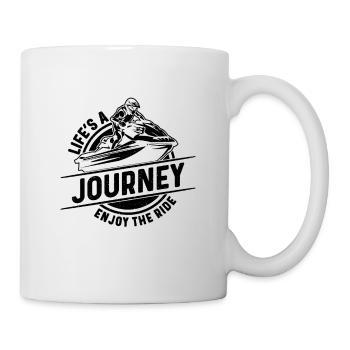 La vie est un voyage Profitez de la balade en jet skieur - Mug blanc - blanc - Droite