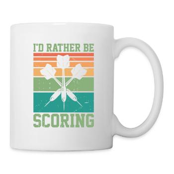I'd Rather Be Scoring Dart Player Darts Dartboard - Mug - white - Right