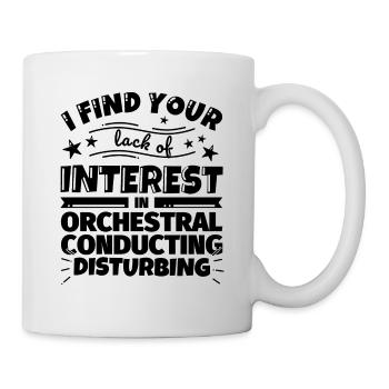 Orchestra conducting funny gift - Mug - white - Right