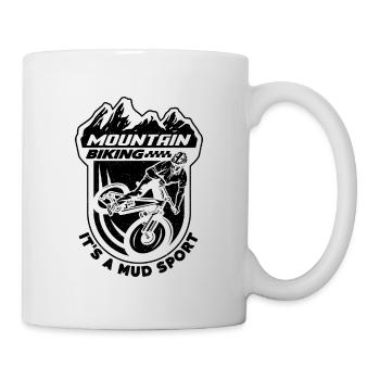 VTT C’est un cycliste de boue VTT - Mug blanc - blanc - Droite