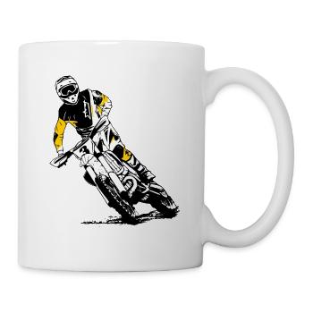 Supercross - Moto Cross - Motocross - Tasse - Weiß - Rechts