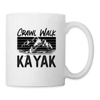 Crawl Walk Kayak Kayak Sports nautiques Kayak Lover - Mug blanc - blanc - Droite