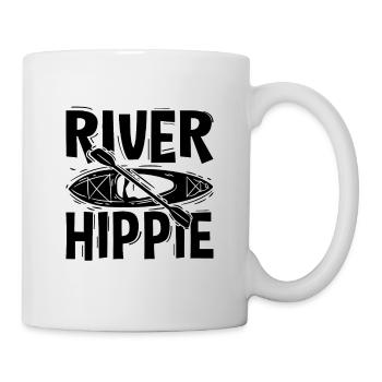 River Hippie Kayaking Paddle Boat Kayak Lover - Mug - white - Right