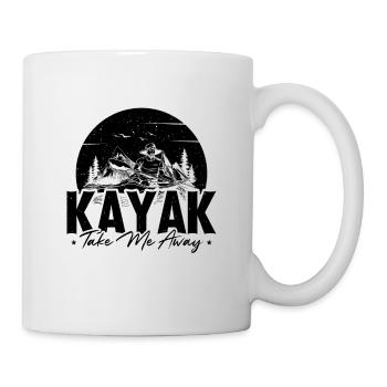 Kayak Take Me Away Kayaking Canoeing Kayak Lover - Mug - white - Right