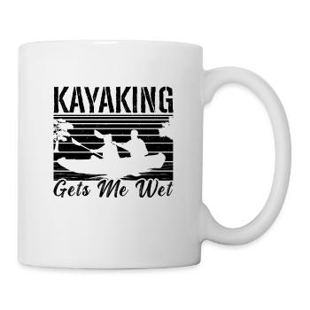 Le kayak me fait mouiller Rétro Canoë Kayak L’amateur - Mug blanc - blanc - Droite