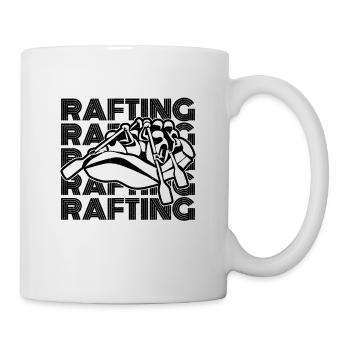 Rafting Retro Water Sports Paddling Rafting Lover - Tasse - Weiß - Rechts
