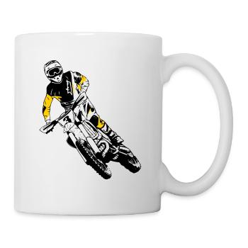 Supercross - Moto Cross - Motocross - Mug blanc - blanc - Droite