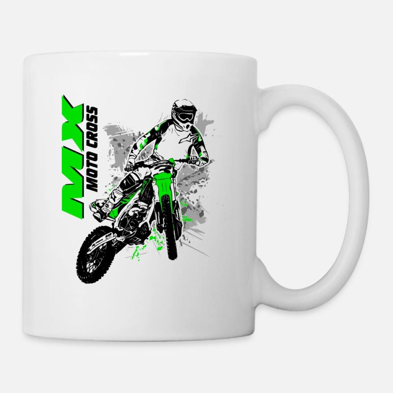 Moto Cross - Motocross - Supercross - Mug blanc - blanc