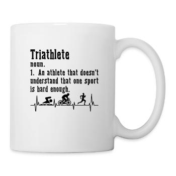 Triathlete An Athlete That Race Triathlon Lover - Mug - white - Right
