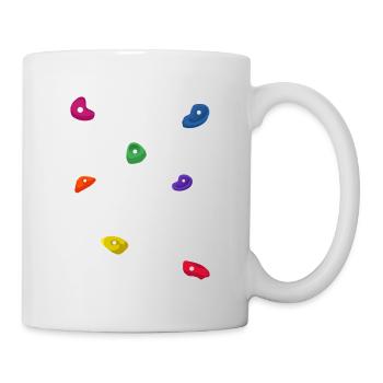 Retro Graphic Climbing Bouldering Rock Climber Mou - Mug - white - Right