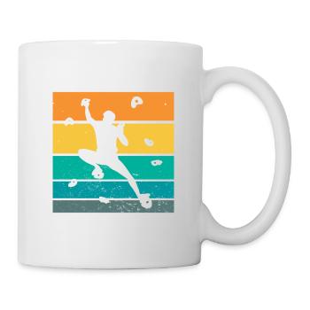 Retro Graphic Climbing Bouldering Rock Climber Mou - Mug - white - Right