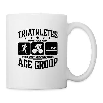 Triathletes Don't Get Old Cycling Triathlon Lover - Mug - white - Right