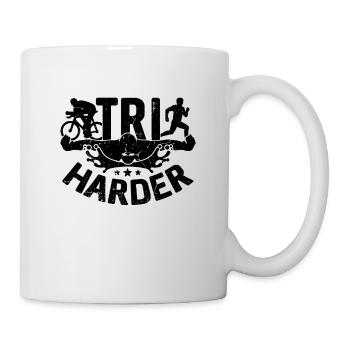 Tri Harder Swimming Competition Triathlon Lover - Tasse - Weiß - Rechts