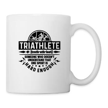 Triathlete Someone Who Competition Triathlon Lover - Tasse - Weiß - Rechts