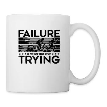 Failure Is When You RetroTraining Triathlon Lover - Mug - white - Right
