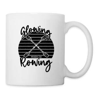 Brillant quand je rame rameur de sports nautiques rétro rameur - Mug blanc - blanc - Droite