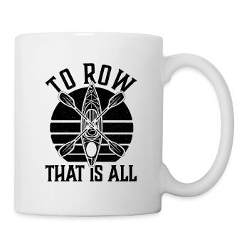 Ramer qui est tout rameur bateau sports nautiques rameur - Mug blanc - blanc - Droite