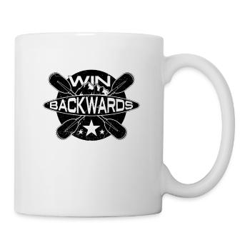 Win Backwards Rowing Water Sports Oarsmen Rower - Mug - white - Right