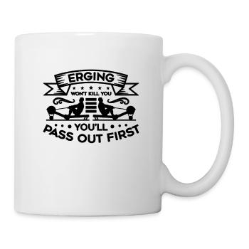 Erging ne vous tuera pas rameur rameur rameur rameur - Mug blanc - blanc - Droite
