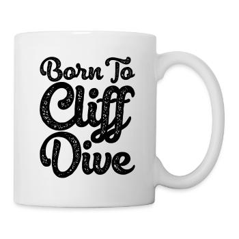 Born To Cliff Dive Cliff Jumping Watersports Tombs - Mug - white - Right