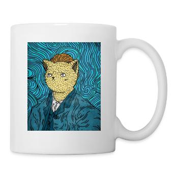 Cat Lovers i love Cat animal lovers - Tasse - Weiß - Rechts