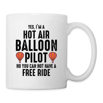 Hot Air Ballooning Hopper Balloon Pilot Balloonist - Mug - white - Right