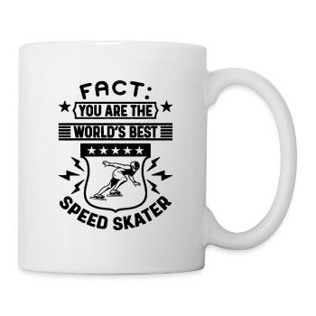 Fact You Are The World's Short Track Speed Skater - Mug - white - Right