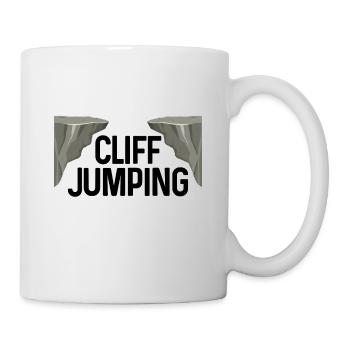 Retro Graphic Cliff Diver Cliff Diving Tombstoning - Mug - white - Right