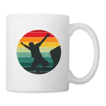 Retro Graphic Cliff Diver Cliff Diving Tombstoning - Mug - white - Right