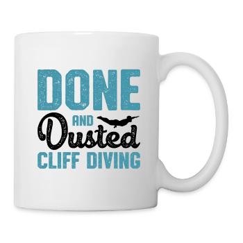 Done And Dusted Cliff Diving Cliff Diver Waterspor - Mug - white - Right