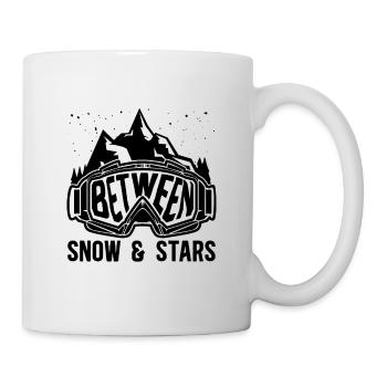 Between Snow & Stars Skiing Winter Sports XC Skier - Mug - white - Right